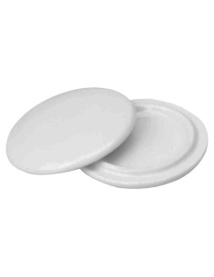 2 Tapas Reutilizables Cerámica Blanca 11oz PRINT SUPREMACY