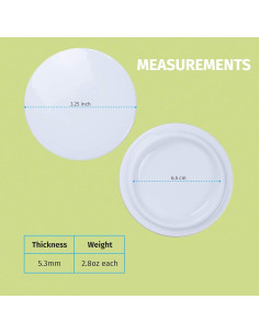 2 Tapas Reutilizables Cerámica Blanca 11oz PRINT SUPREMACY 2