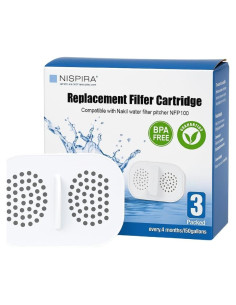 Filtro de Agua Nispira NFP-100 para Jarra Nakii - Paquete de 3
