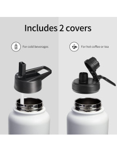 Botella de Agua Aislada CLQFDT 0.95L Acero Inoxidable Rosa 2