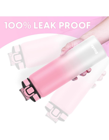 Botella de Agua Aislada SLUXKE 24oz Acero Inoxidable Rosa