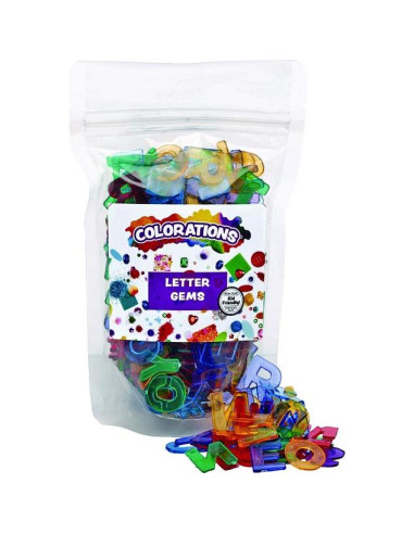 Letras Plásticas Mayúsculas Translúcidas Colorations 1.9 cm 208 Piezas