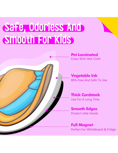 50 Imanes de Objetos CVC SpriteGru para Aprendizaje Infantil