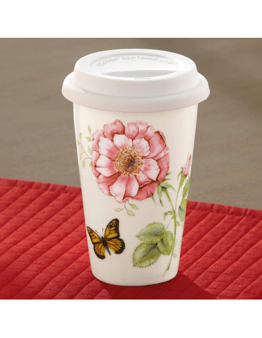 Taza Térmica de Viaje Lenox Mariposa Prado 295ml Multicolor