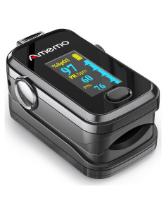 Oxímetro de Pulso Amemo OLED con Estuche y Funda Silicona