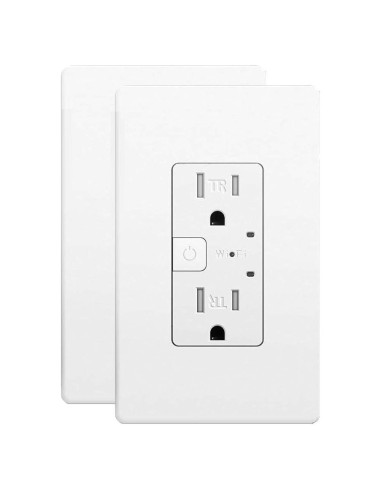 Enchufe Inteligente JUNLIT Matter Blanco 15A Paquete de 2