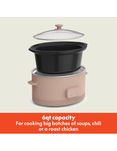 Cocinero Lento Programable BELLA 6 Qt Cerámico Antiadherente 2