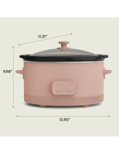 Cocinero Lento Programable BELLA 6 Qt Cerámico Antiadherente