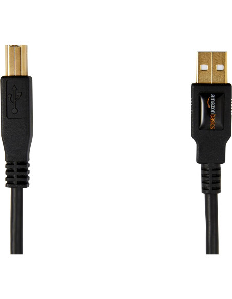 Cable USB 2.0 A-Macho a B-Macho Amazon Basics 3m Negro