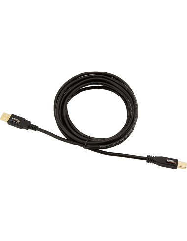 Cable USB 2.0 A-Macho a B-Macho Amazon Basics 3m Negro