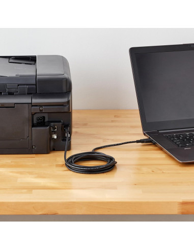 Cable USB 2.0 A-Macho a B-Macho Amazon Basics 3m Negro