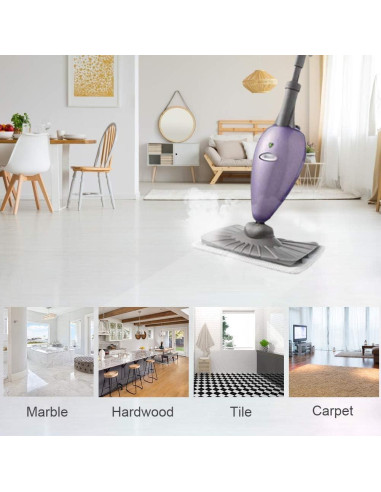 Almohadillas de Vapor Fushing 7 Pcs Microfibra Lavables para Mopas Shark