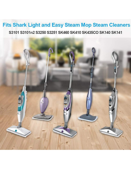 Almohadillas de Vapor Fushing 7 Pcs Microfibra Lavables para Mopas Shark