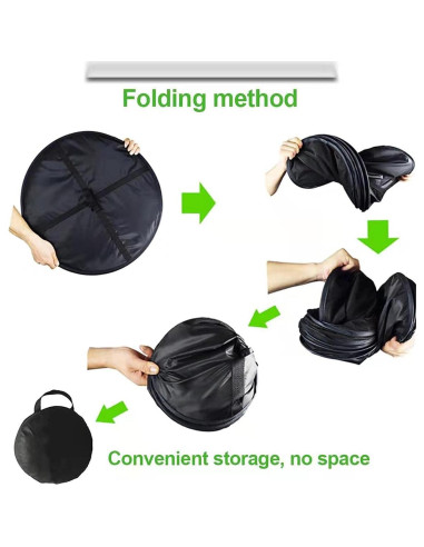 Secador de Hierbas Plegable HYDGOOHO 4 Capas 61 cm Negro