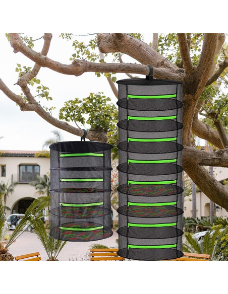 Secador de Hierbas Plegable HYDGOOHO 4 Capas 61 cm Negro