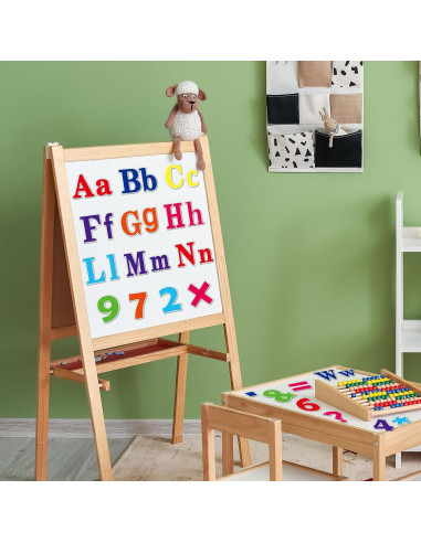 81 Piezas Letras Magnéticas Coloridas Wiooffen para Tablero
