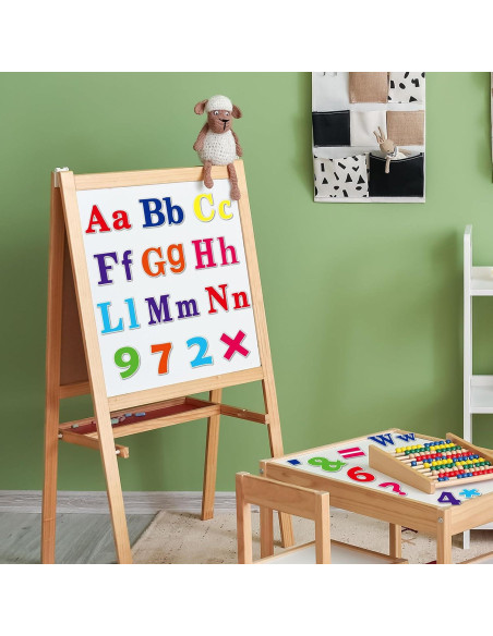 81 Piezas Letras Magnéticas Coloridas Wiooffen para Tablero