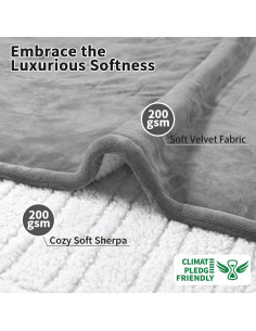 Manta Eléctrica Queen Fantico 84x90cm Doble Control 10 Niveles 2