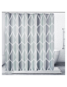 Cortina de Ducha Gris Gelbchu 182.88x182.88 cm Impermeable
