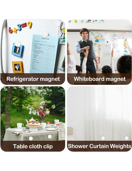 Pesas Magnéticas para Cortinas de Ducha YixangDD - 8 Piezas