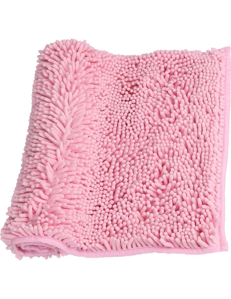Alfombra de Baño Antideslizante LanYunUmi Rosa 41x58cm