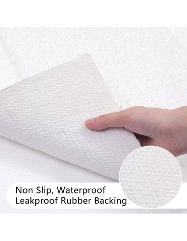 Conjunto de Alfombrillas de Baño SHACOS 2 Piezas 50x80 y 40x60 cm