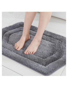 Alfombrilla de Baño Antideslizante COSY HOMEER 45x68 cm Gris