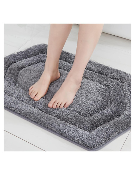 Alfombrilla de Baño Antideslizante COSY HOMEER 45x68 cm Gris