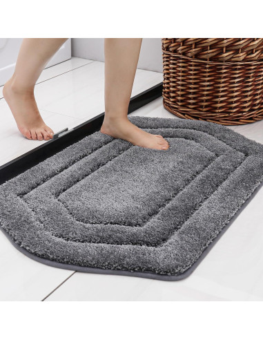 Alfombrilla de Baño Antideslizante COSY HOMEER 45x68 cm Gris