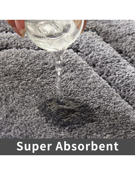 Alfombrilla de Baño Antideslizante COSY HOMEER 45x68 cm Gris