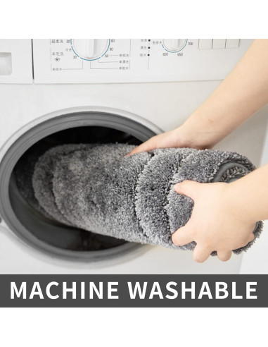 Alfombrilla de Baño Antideslizante COSY HOMEER 45x68 cm Gris