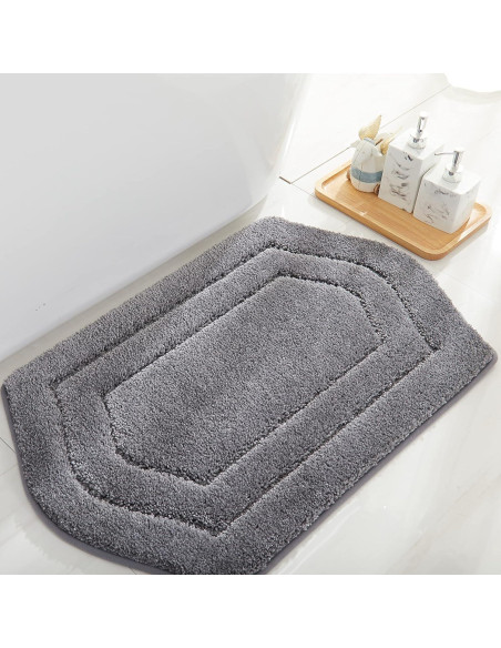 Alfombrilla de Baño Antideslizante COSY HOMEER 45x68 cm Gris