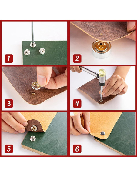 Kit 90 Pcs Tornillos de Acero Inoxidable Botones a Presión Negro