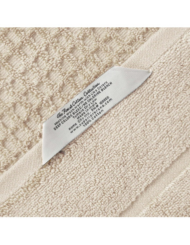 Juego de Toallas de Algodón Superior 3 Piezas Marfil