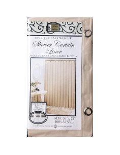Cortina de Ducha Pesada Mejor Hogar Lino 178x183 cm 2
