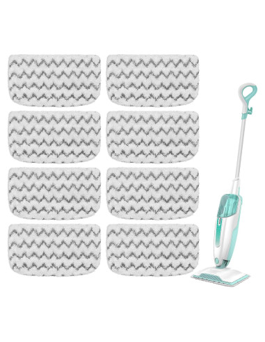 Almohadillas de Repuesto Microfibra GFRED para Mopas Shark S1000 - 8 Piezas