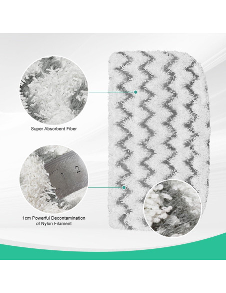 Almohadillas de Repuesto Microfibra GFRED para Mopas Shark S1000 - 8 Piezas