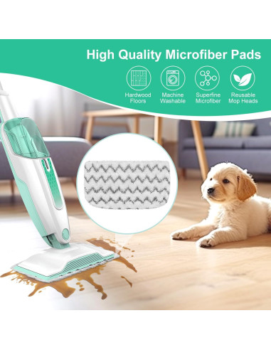 Almohadillas de Repuesto Microfibra GFRED para Mopas Shark S1000 - 8 Piezas