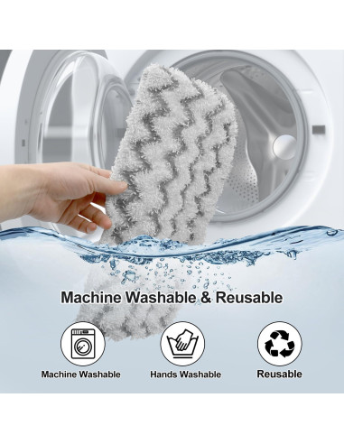 Almohadillas de Repuesto Microfibra GFRED para Mopas Shark S1000 - 8 Piezas