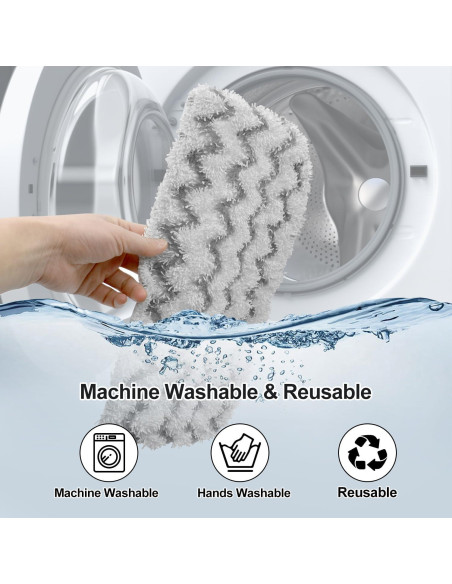 Almohadillas de Repuesto Microfibra GFRED para Mopas Shark S1000 - 8 Piezas