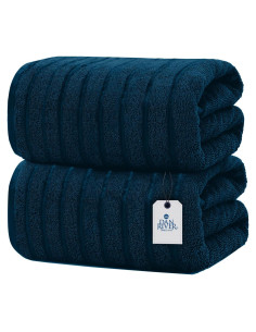 DAN RIVER Paquete de 2 Toallas de Baño 89x178 cm Algodón Azul