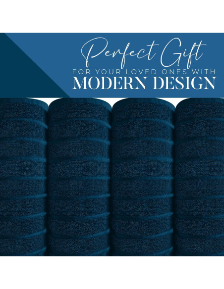 DAN RIVER Paquete de 2 Toallas de Baño 89x178 cm Algodón Azul