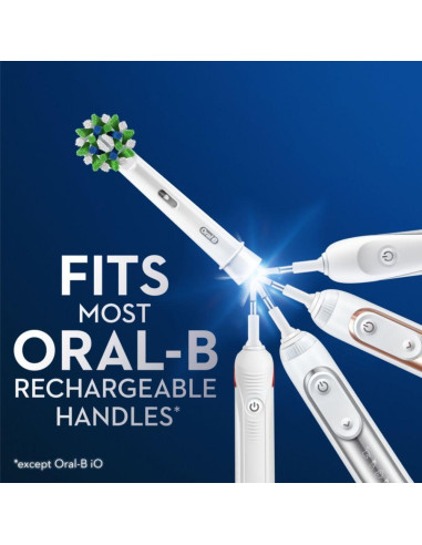 Cabezas de cepillo Oral-B Cross Action, 3 unidades, limpieza superior
