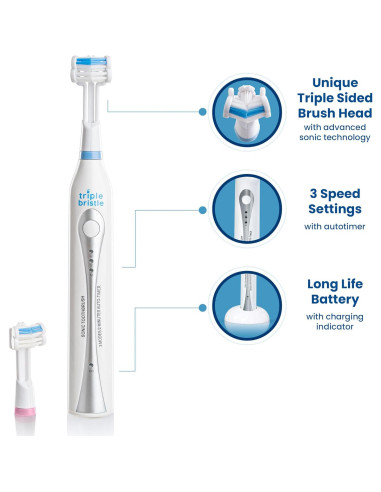 Cepillo de Dientes Sónico Triple Bristle Original - 31,000 VPM