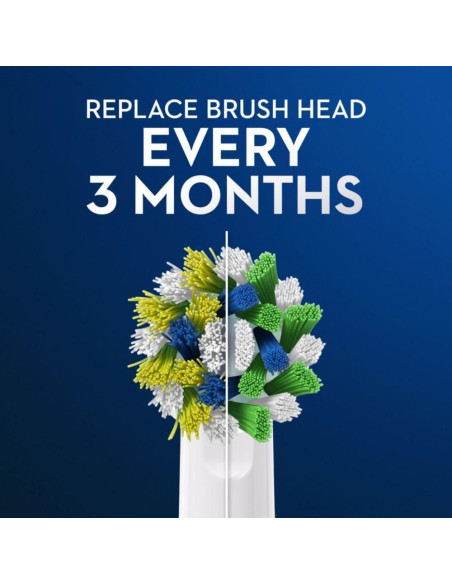 Cabezas de cepillo Oral-B Cross Action, 3 unidades, limpieza superior