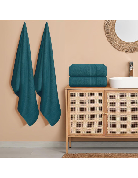 Conjunto de Toallas de Baño Belizzi Home 4 Pack 68.6x137.2 cm 100% Algodón