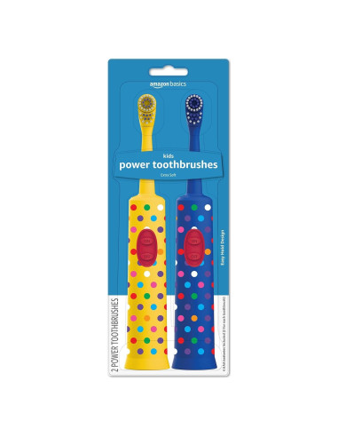 Cepillo de dientes eléctrico para niños Amazon Basics - 2 unidades