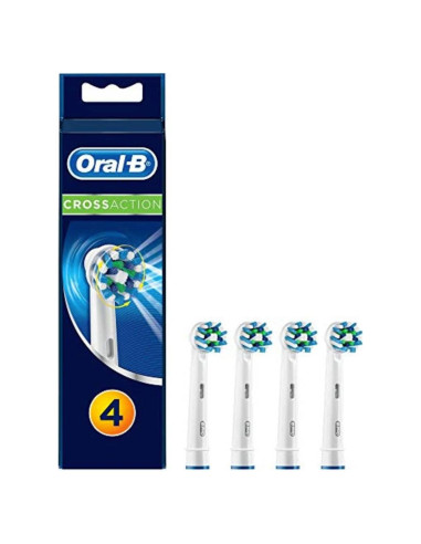 Cabezas de cepillo Oral B Cross Action - 4 unidades con cerdas antibacterianas