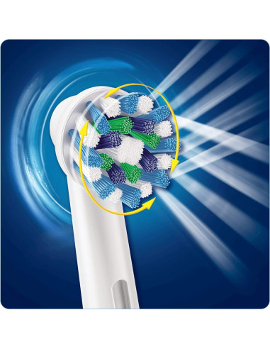 Cabezas de cepillo Oral B Cross Action - 4 unidades con cerdas antibacterianas