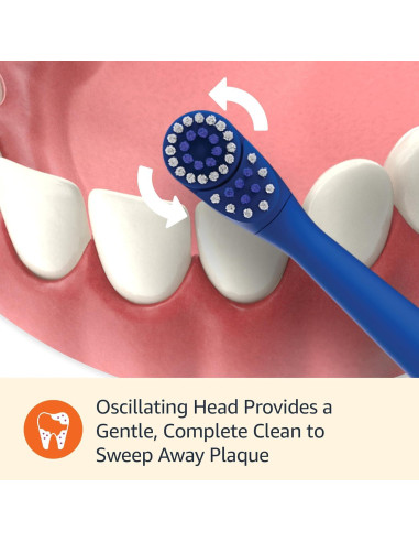 Cepillo de dientes eléctrico para niños Amazon Basics - 2 unidades